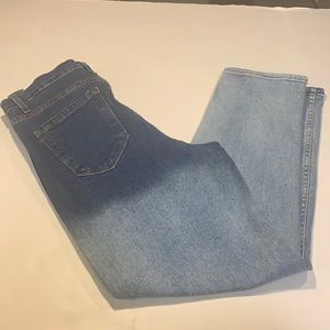 Straight high rise jeans